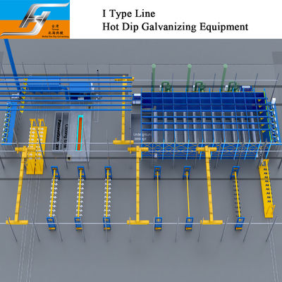 کیفیت  I Type Hot Dip Galvanizing Equipment Production Line کارخانه